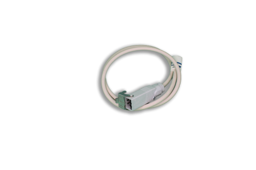 Connecting cable 0.5 m, white with Hirschmann plug 